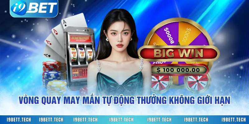 Vòng quay may mắn tự động thưởng không giới hạn